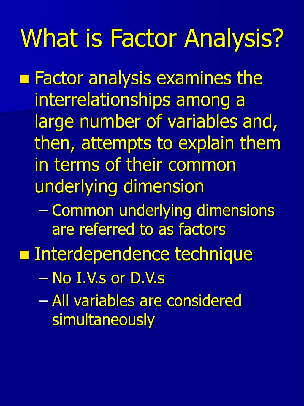 factor analysis thesis pdf