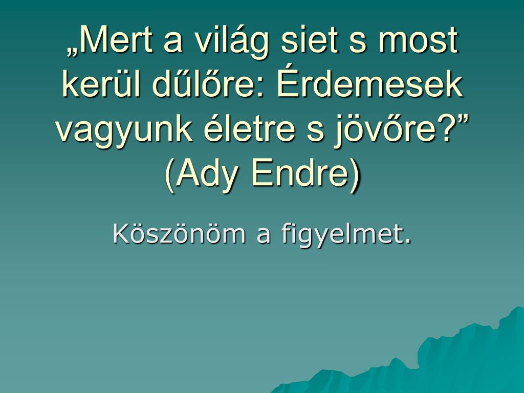 PPT - Ady Endre (1877 – 1919) PowerPoint Presentation, free download ...