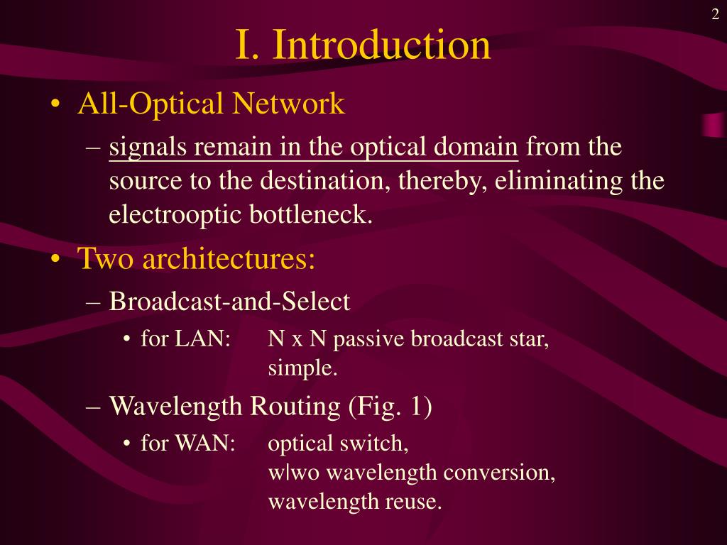 PPT - Adaptive Wavelength Routing in All-Optical Networks PowerPoint ...