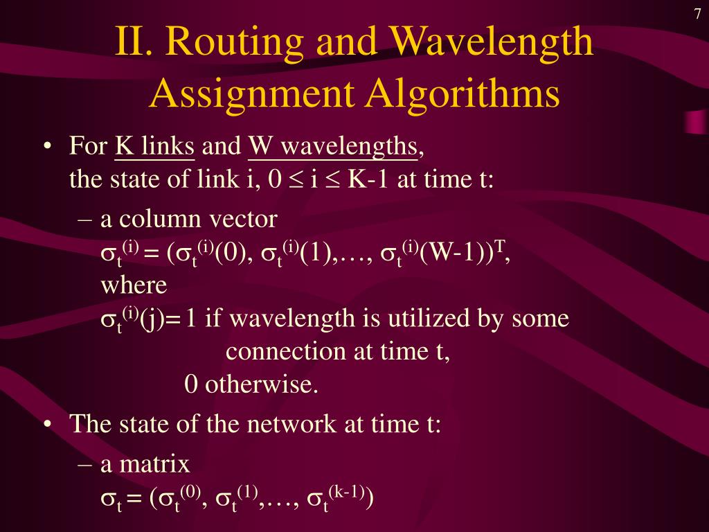 PPT - Adaptive Wavelength Routing in All-Optical Networks PowerPoint ...
