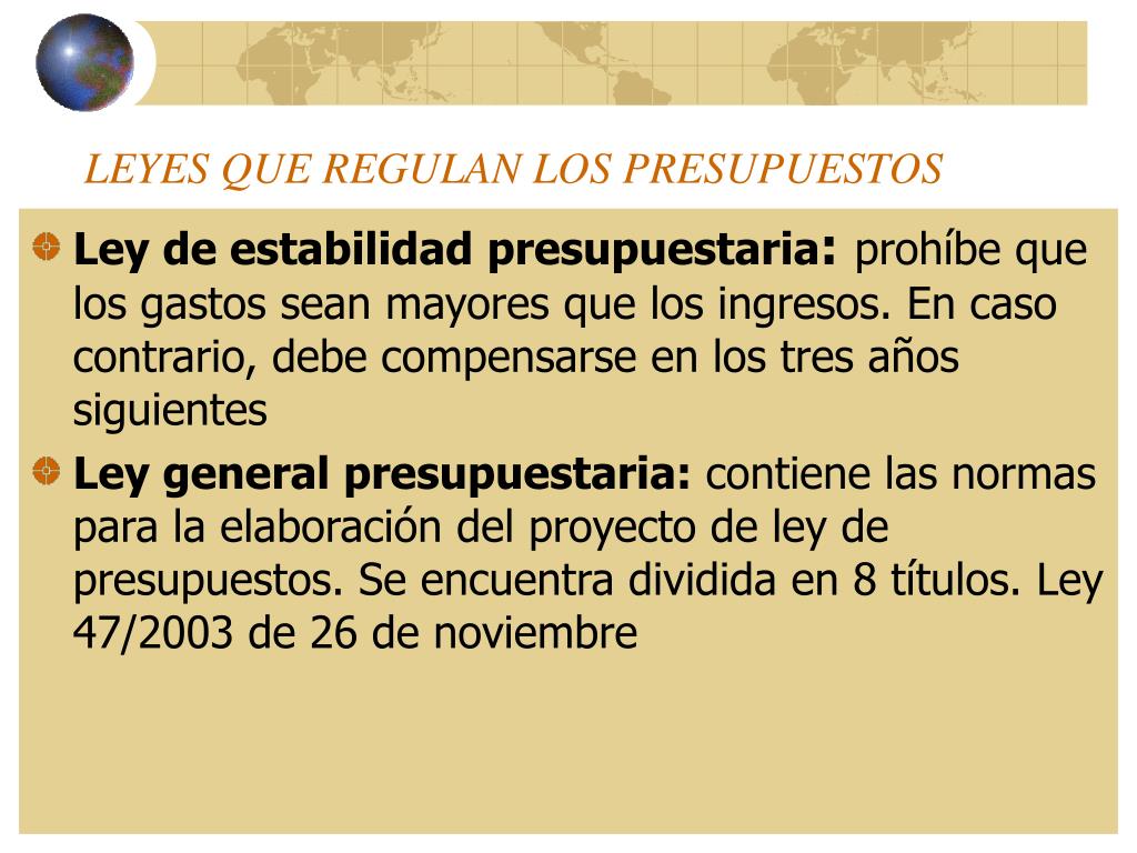 PPT - Tema 7 LOS PRESUPUESTOS GENERALES DEL ESTADO minhac.es PowerPoint ...