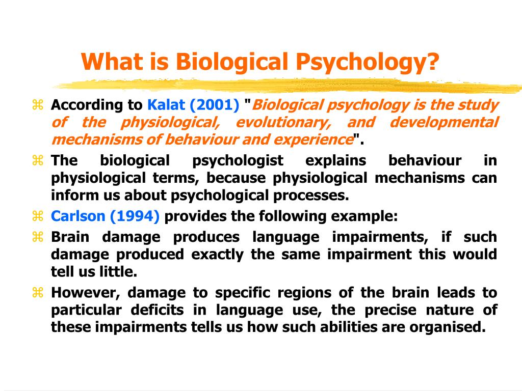 PPT Biological Bases Of Behaviour Lecture 1 Biology Behaviour 