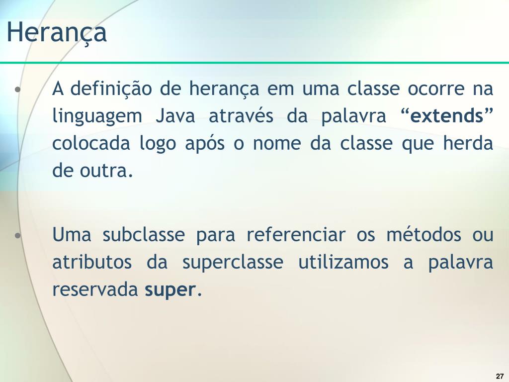 PPT - Programação Orientada à Objetos PowerPoint Presentation, free  download - ID:2008144