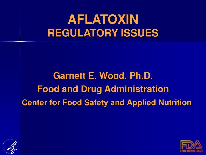 aflatoxin regulatory issues n.