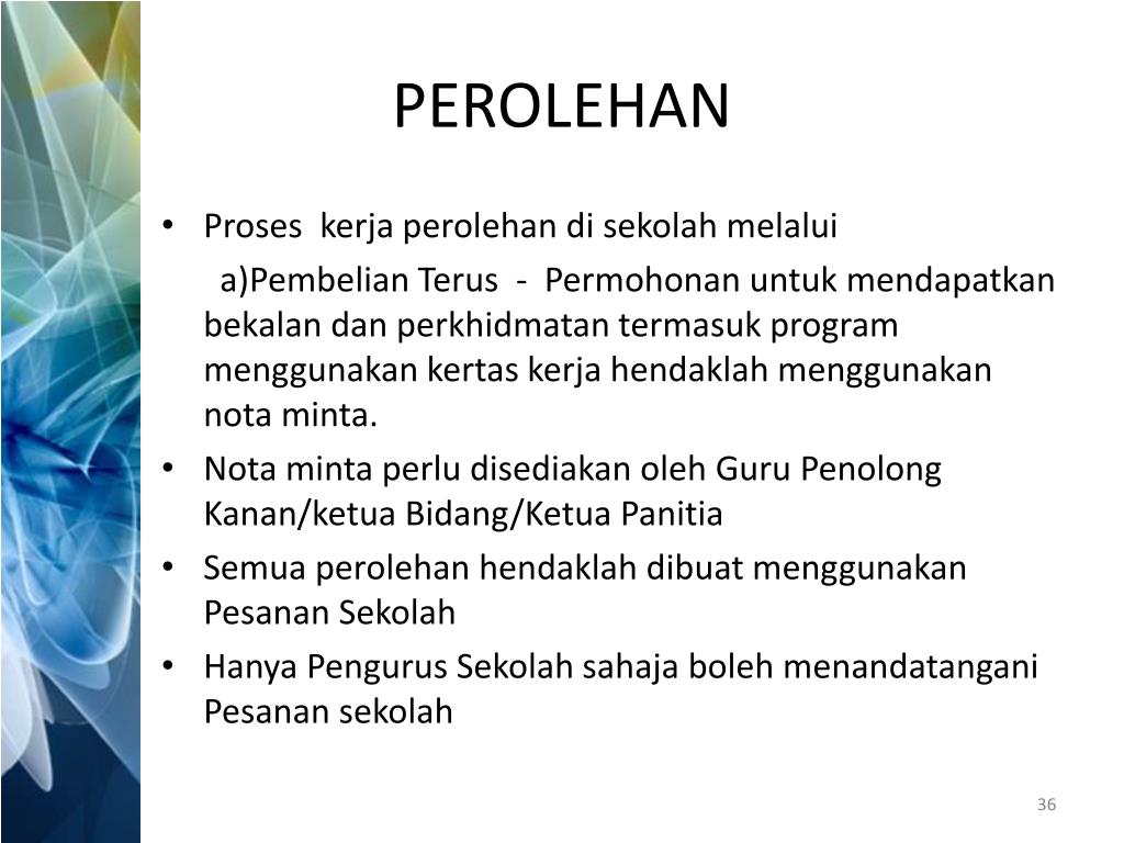 Ppt Tatacara Pengurusan Perakaunan Wang Sekolah Unit Akaun Sekolah Jabatan Pelajaran Perak Powerpoint Presentation Id 3357486