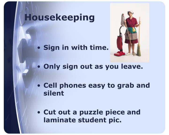 Housekeeping Ppt Template Free Download Printable Templates