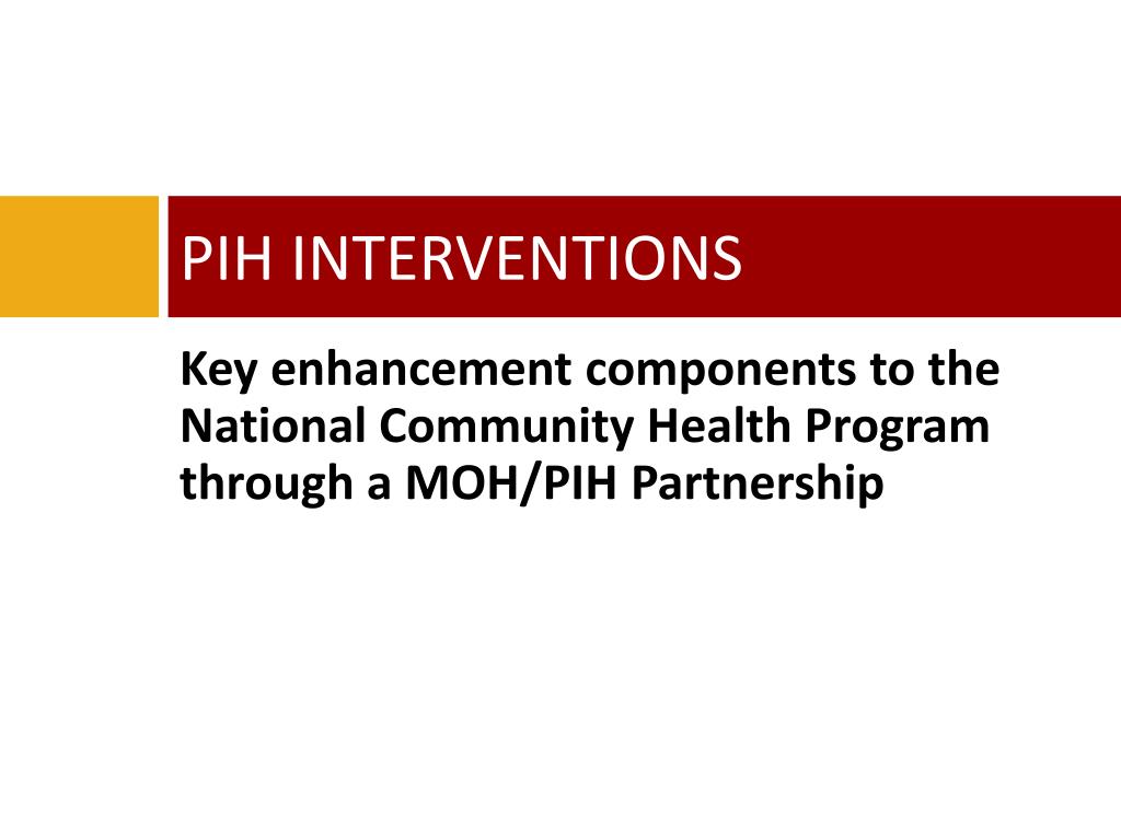 PPT - The role of partnership in strengthening the community health ...