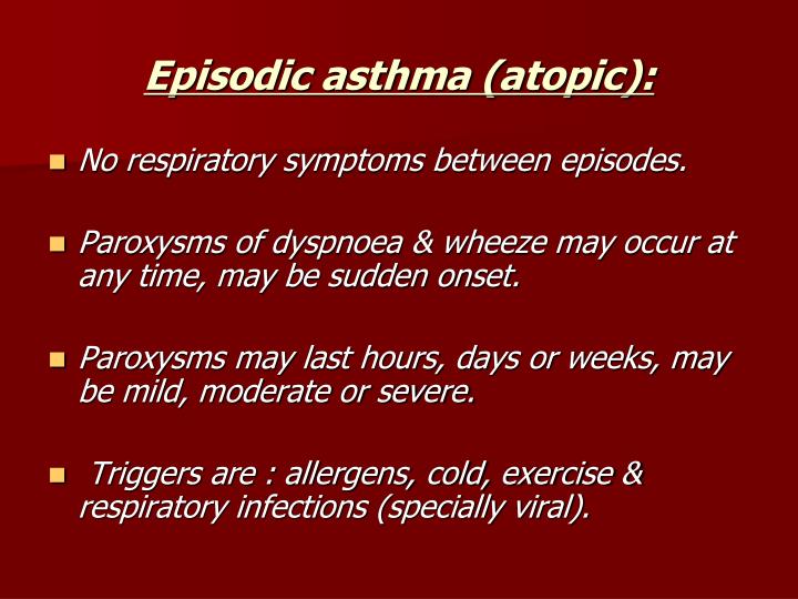 PPT Clinical Manifestations of Asthma PowerPoint Presentation ID