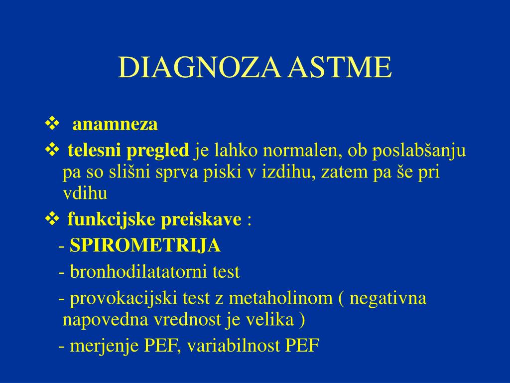 PPT - ASTMA IN DRUŽINSKI ZDRAVNIK PowerPoint Presentation, free download -  ID:3358623