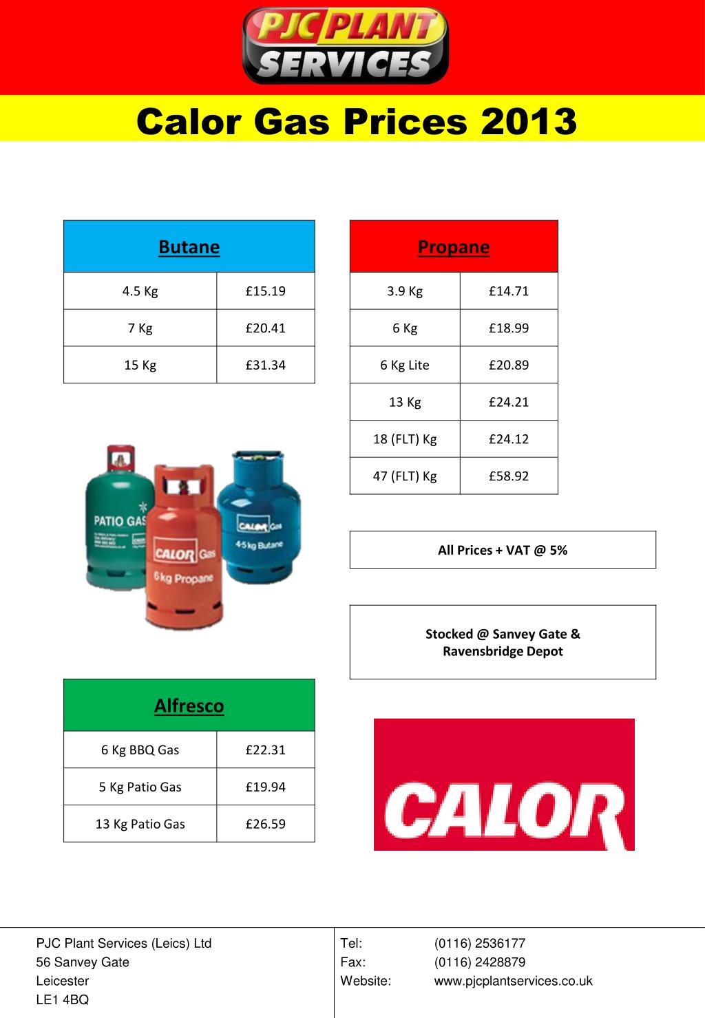 PPT Calor Gas Prices 2013 PowerPoint Presentation, free download ID