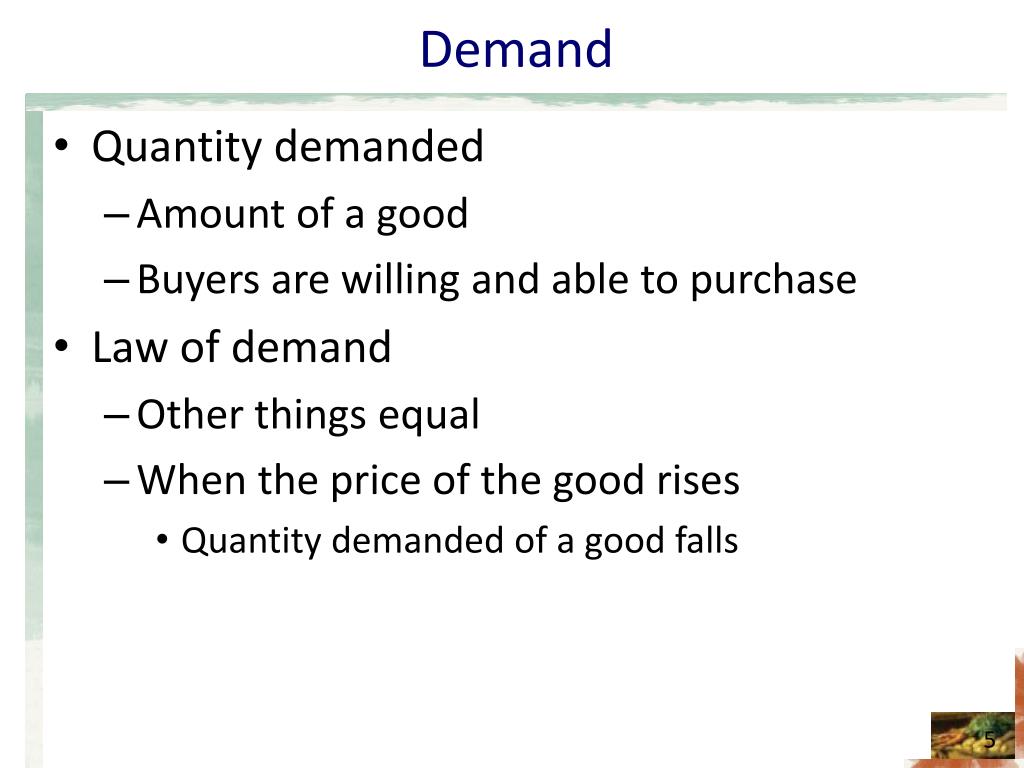 PPT - The Market Forces of Supply and Demand PowerPoint Presentation ...