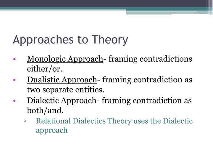 relational dialectic theory relational dialectic theory