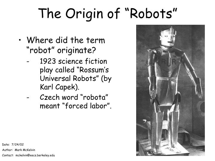 PPT - The Origin of “Robots” PowerPoint Presentation, free download -  ID:3362571