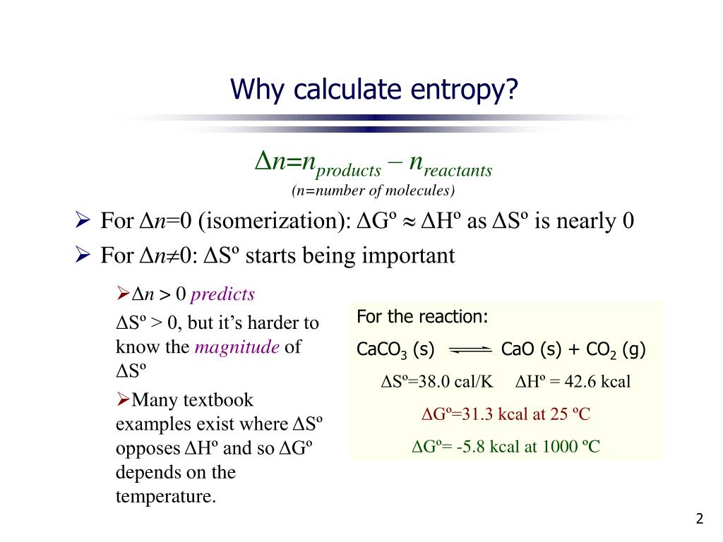 Ppt Entropy Explained The Origin Of Some Simple Trends Powerpoint