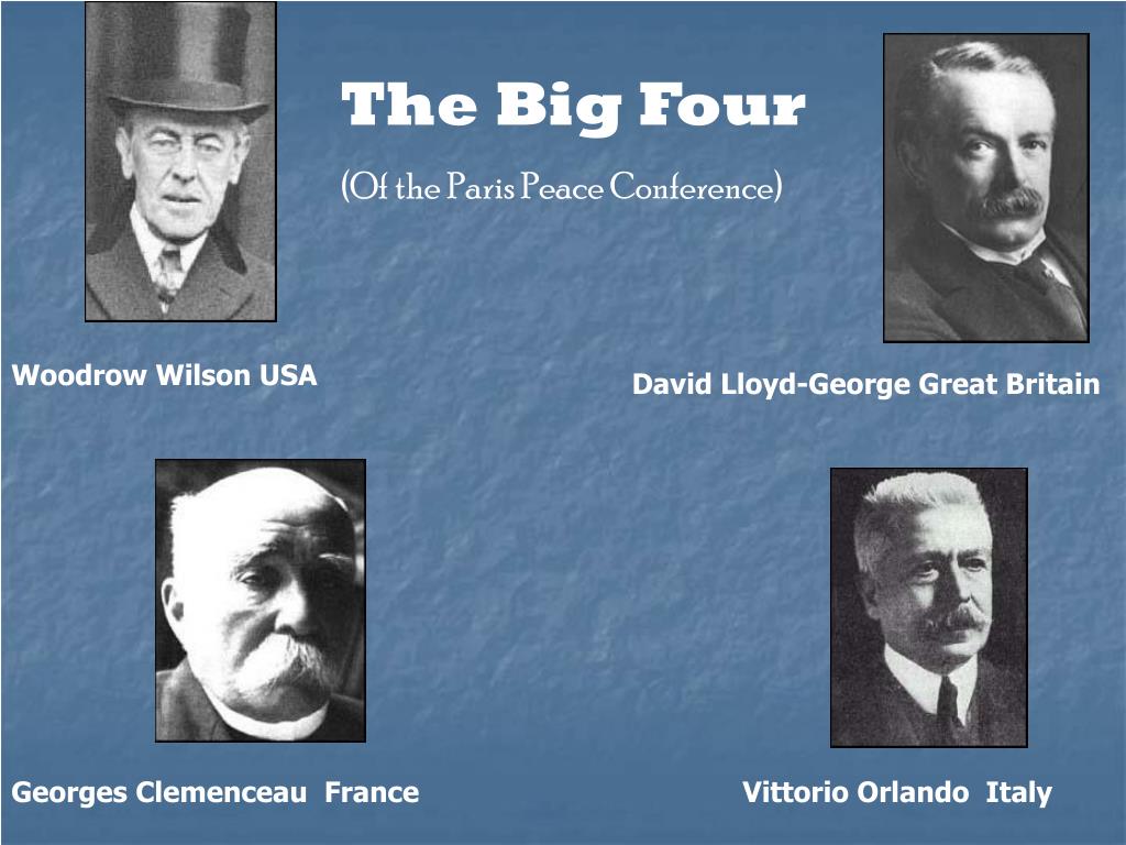 PPT - The Treaty of Versailles (At the Paris Peace Conference ...