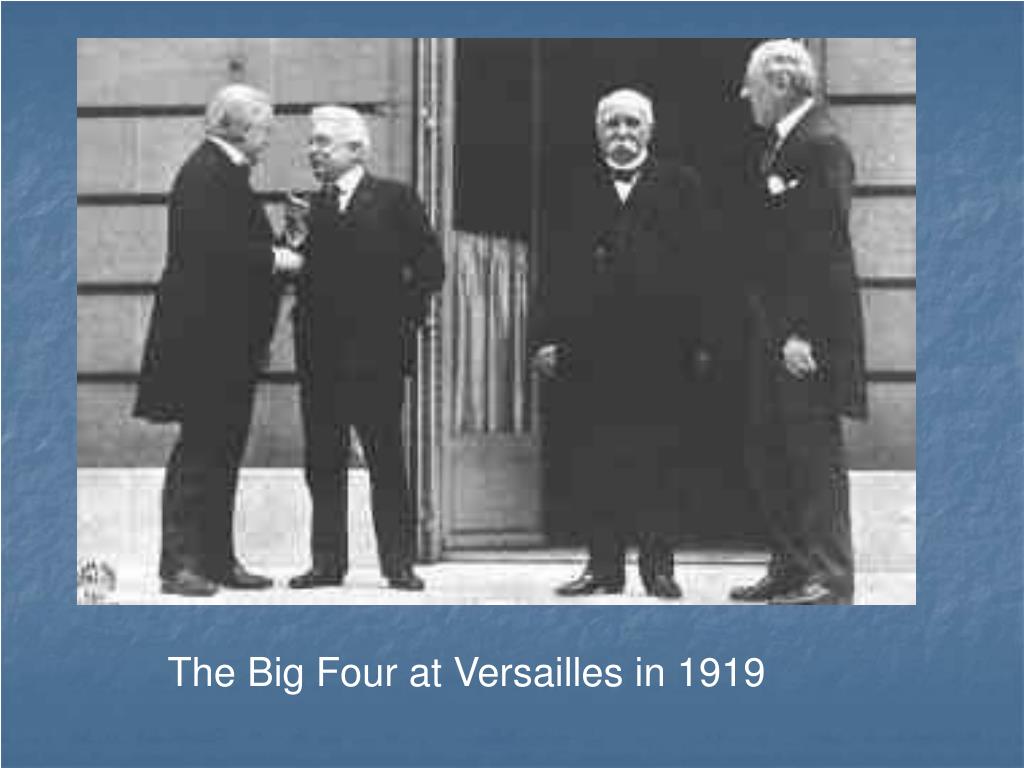 PPT - The Treaty of Versailles (At the Paris Peace Conference ...