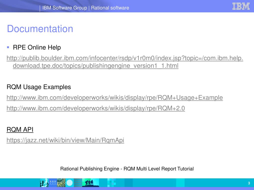 PPT - Rational Publishing Engine RQM Multi Level Report Tutorial PowerPoint  Presentation - ID:3364620