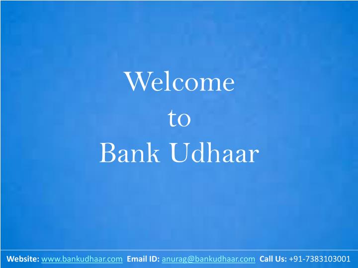 welcome to bank udhaar n.