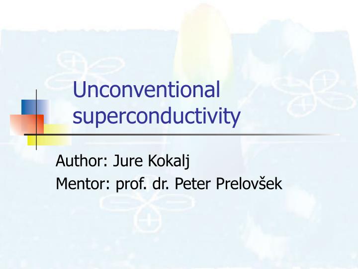 unconventional superconductivity n.