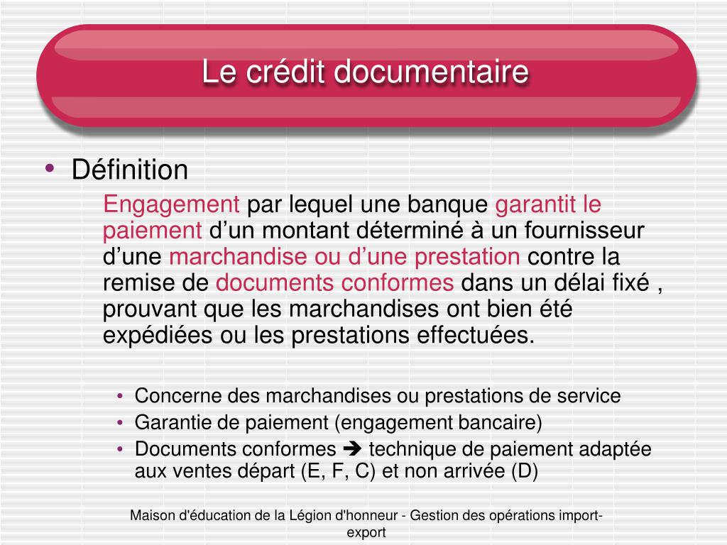 Comment Derouler Le Credit Documentaire Back To Back Schéma PPT - Les techniques de paiement documentaires Chapitre 12 PowerPoint Presentation - ID:3365855