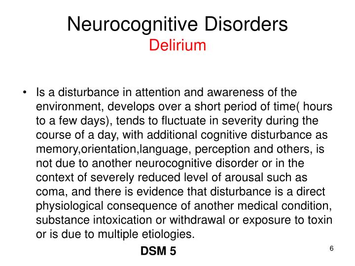 PPT Neurocognitive Disorders PowerPoint Presentation ID3366680