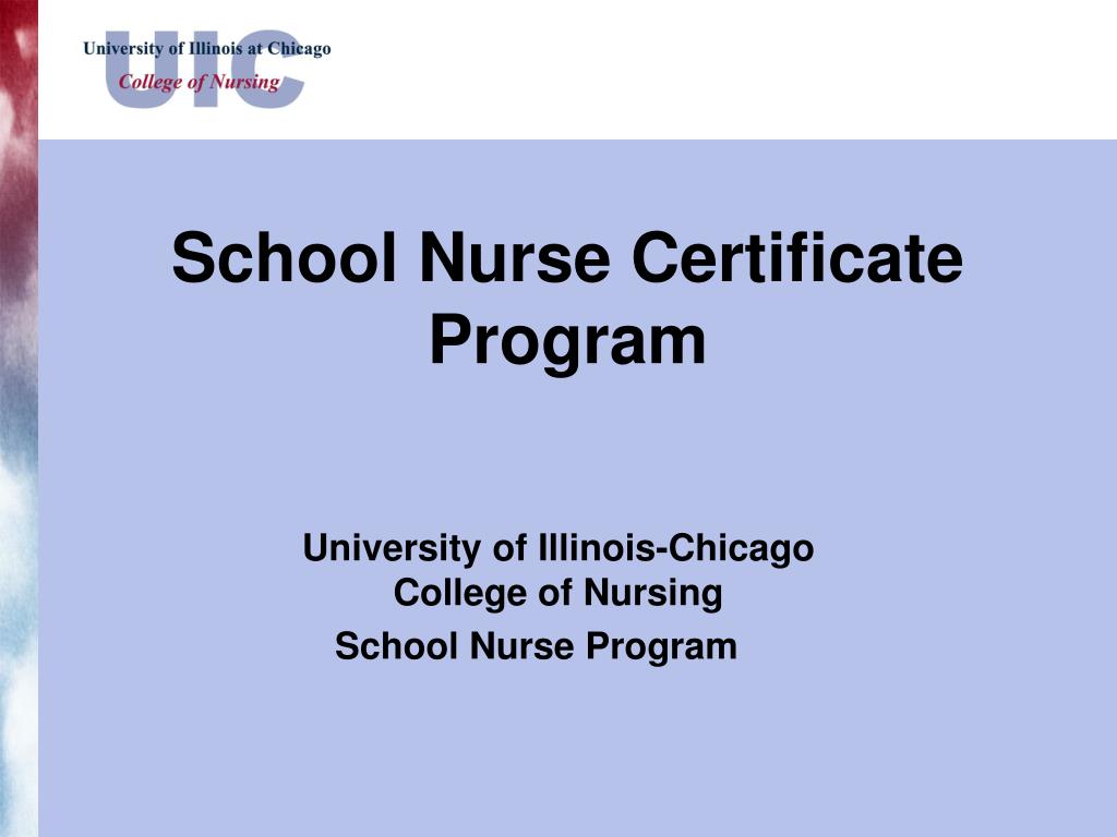 PPT - School Nurse Certificate Program