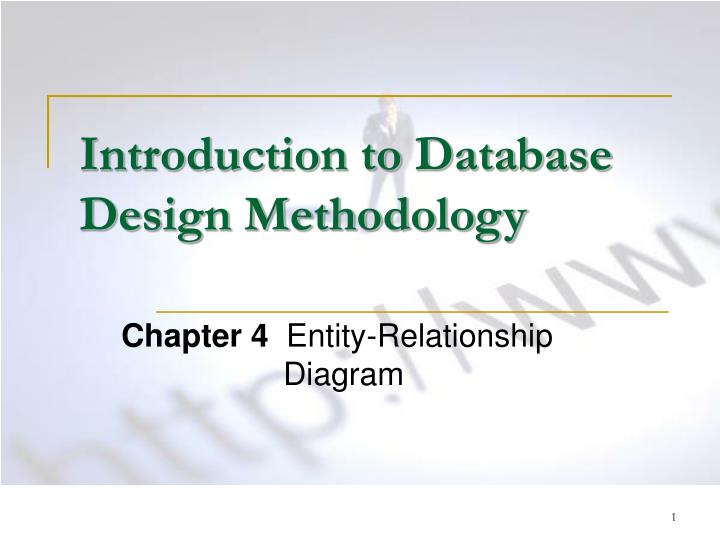 PPT Introduction To Database Design Methodology PowerPoint 