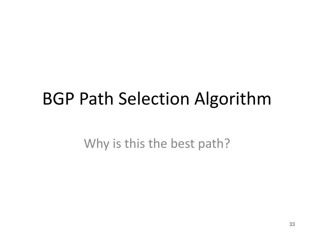 PPT - BGP Attributes And Path Selections PowerPoint Presentation, Free ...