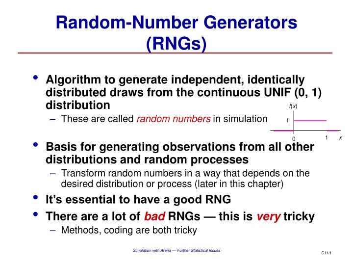 free pseudo random number generator algorithm
