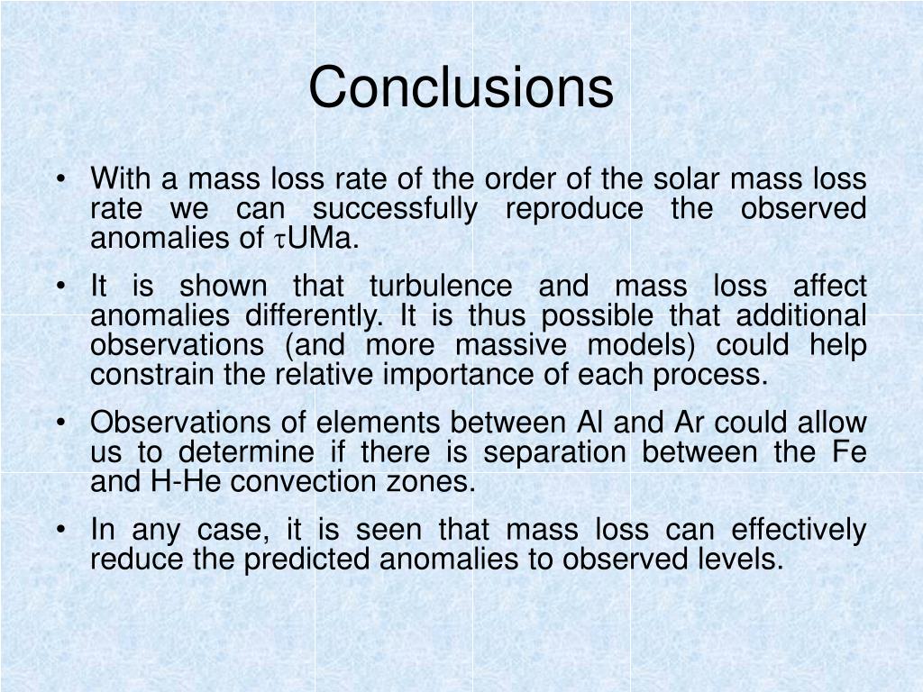 PPT - The Effects of Mass Loss on the Evolution of Chemical Abundances ...