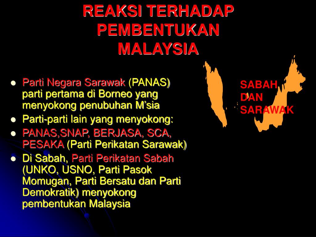 Reaksi penduduk sabah dan sarawak terhadap pembentukan malaysia