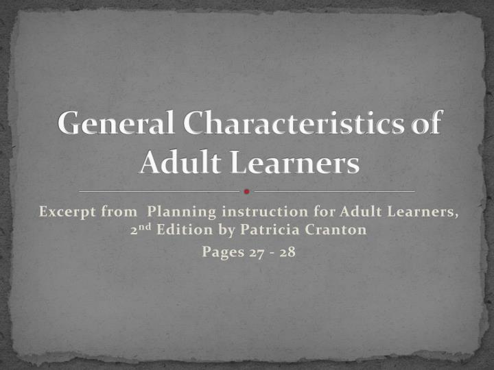 Western Party Ideas For Adults adult learners characteristics