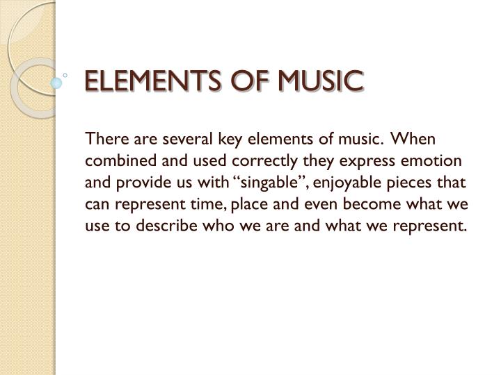 PPT - ELEMENTS OF MUSIC PowerPoint Presentation, free download - ID:3371164