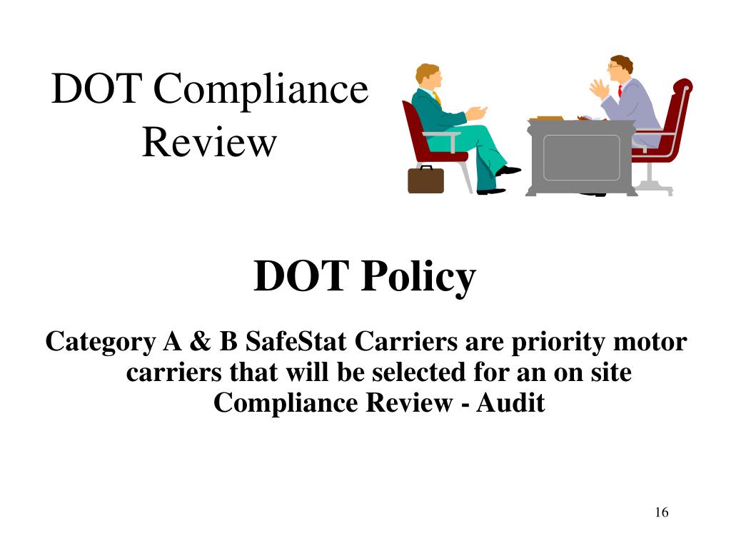d.o.t.safety rating review letter