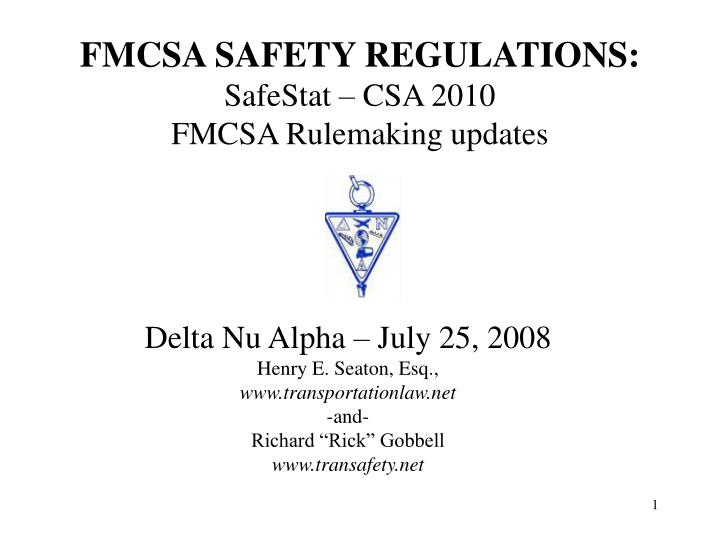 2024 Fmcsa Safety Policy Dode Nadean 2024 Fmcsa Safety Policy Dode Nadean