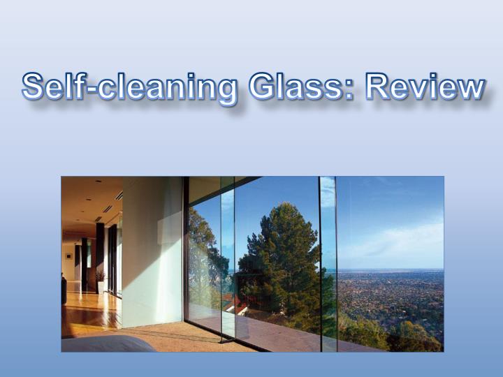 cleaning self glass ppt presentation powerpoint ppg slide1
