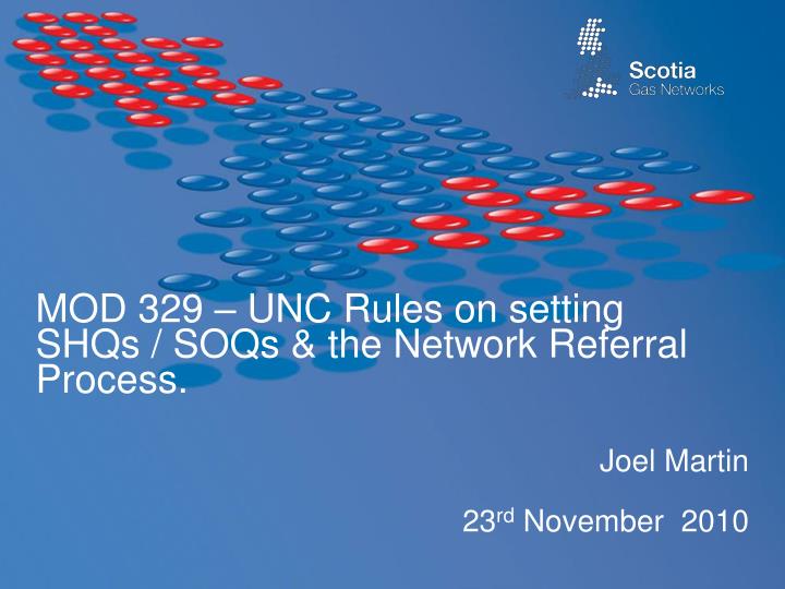 mod 329 unc rules on setting shqs soqs the network referral process n.