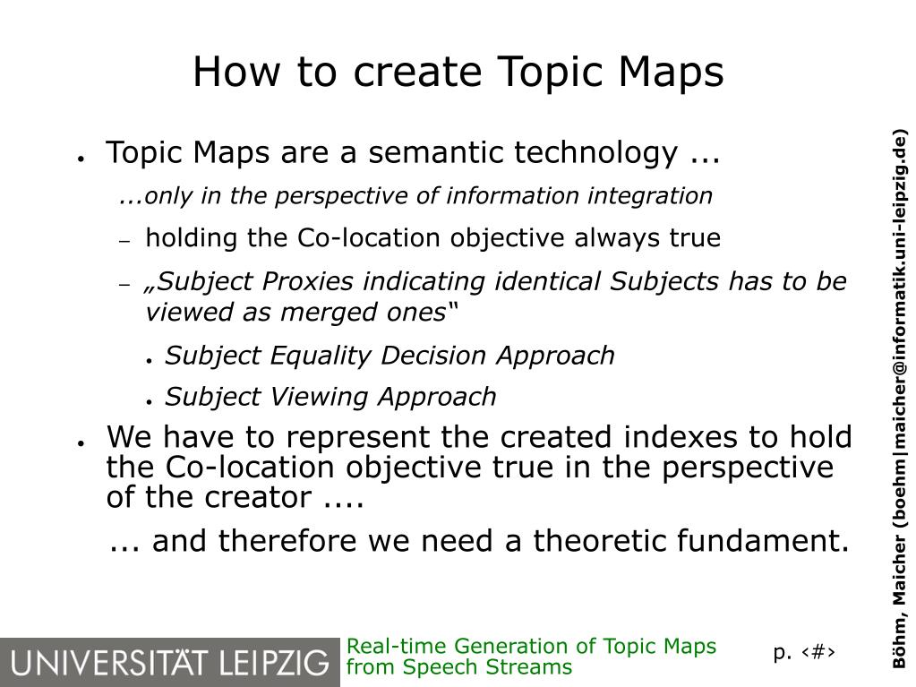 presentation on topic maps