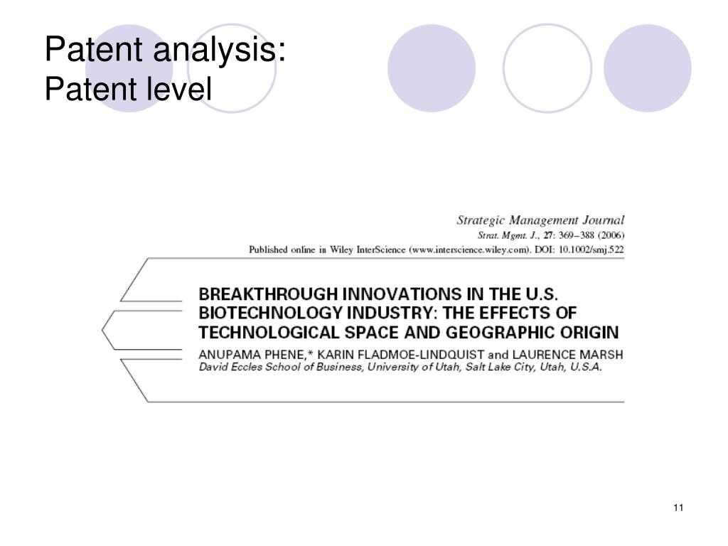 PPT Patent analysis PowerPoint Presentation, free