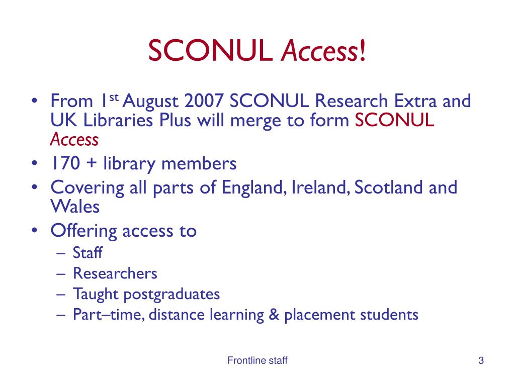 visit sconul access 1