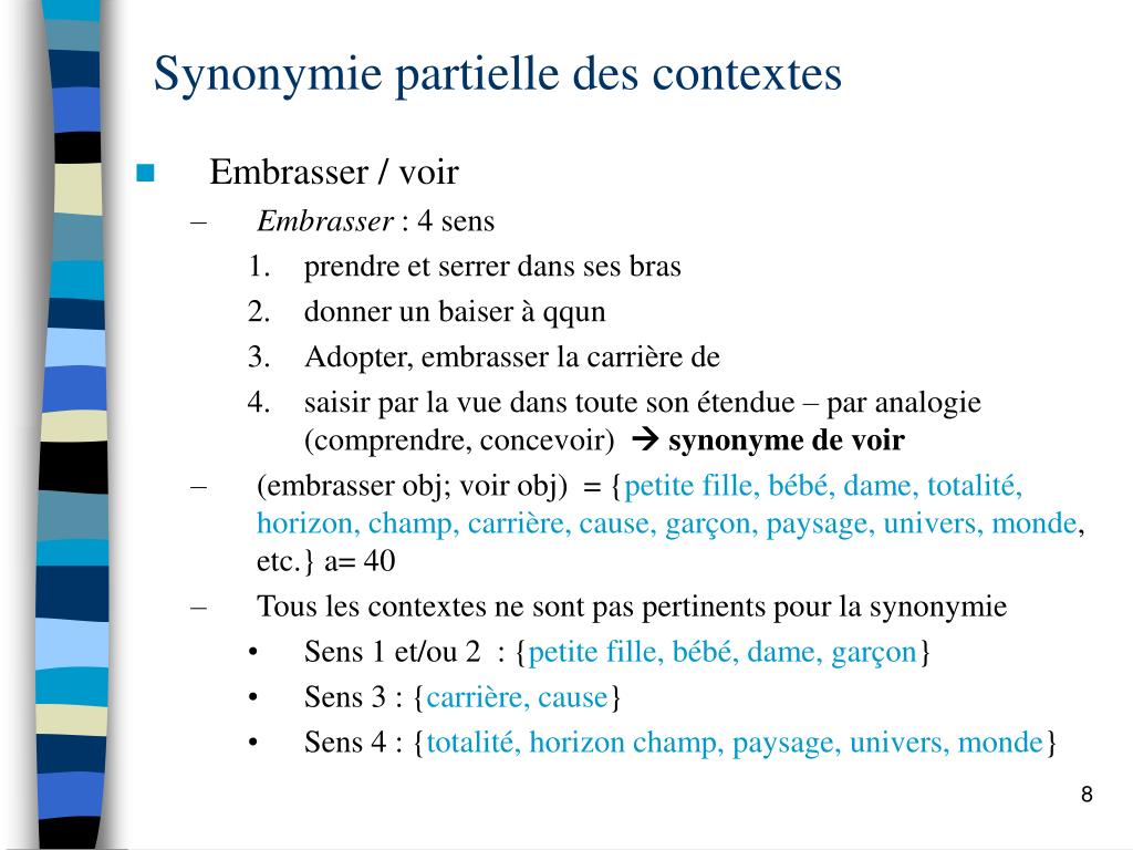 PPT - Analyse distributionnelle et synonymie PowerPoint Presentation ...