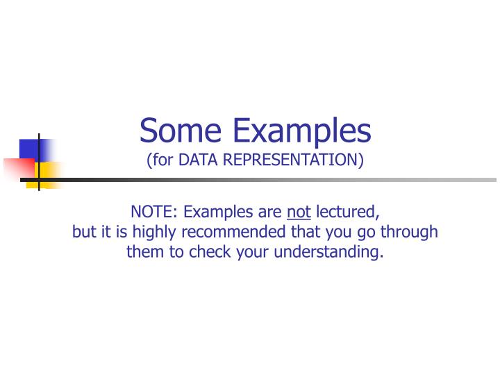 PPT - Some Examples (for DATA REPRESENTATION) PowerPoint Presentation ...
