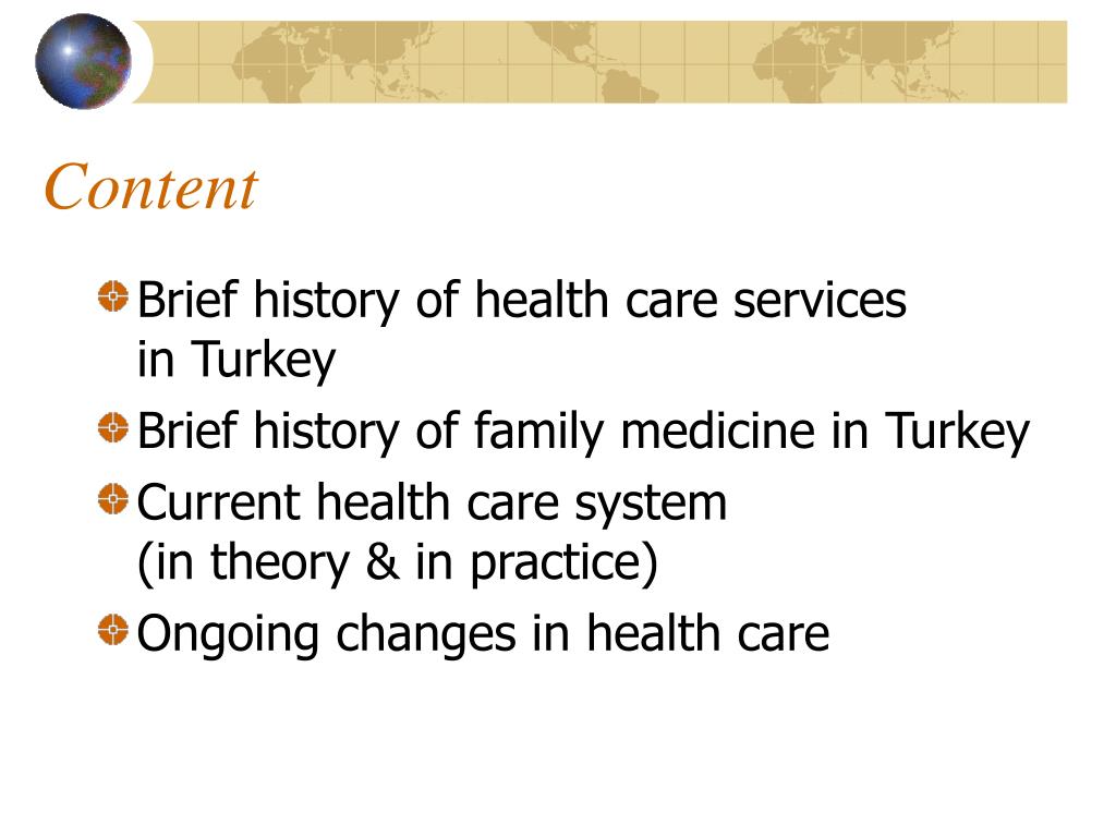 PPT - Primary Health Care in Turkey A Brief History and Current ...