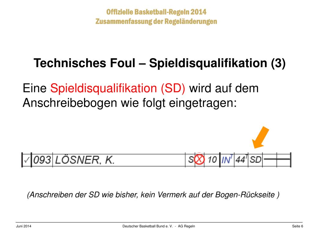 PPT - Offizielle Basketball-Regeln: Neues für die Saison 2014/15 PowerPoint  Presentation - ID:3377010