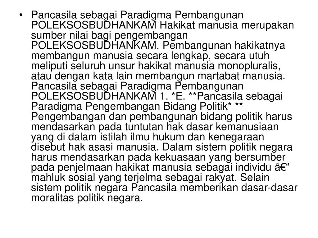 PPT - PANCASILA SEBAGAI PARADIGMA KEHIDUPAN DALAM BERMASYARAKAT ...