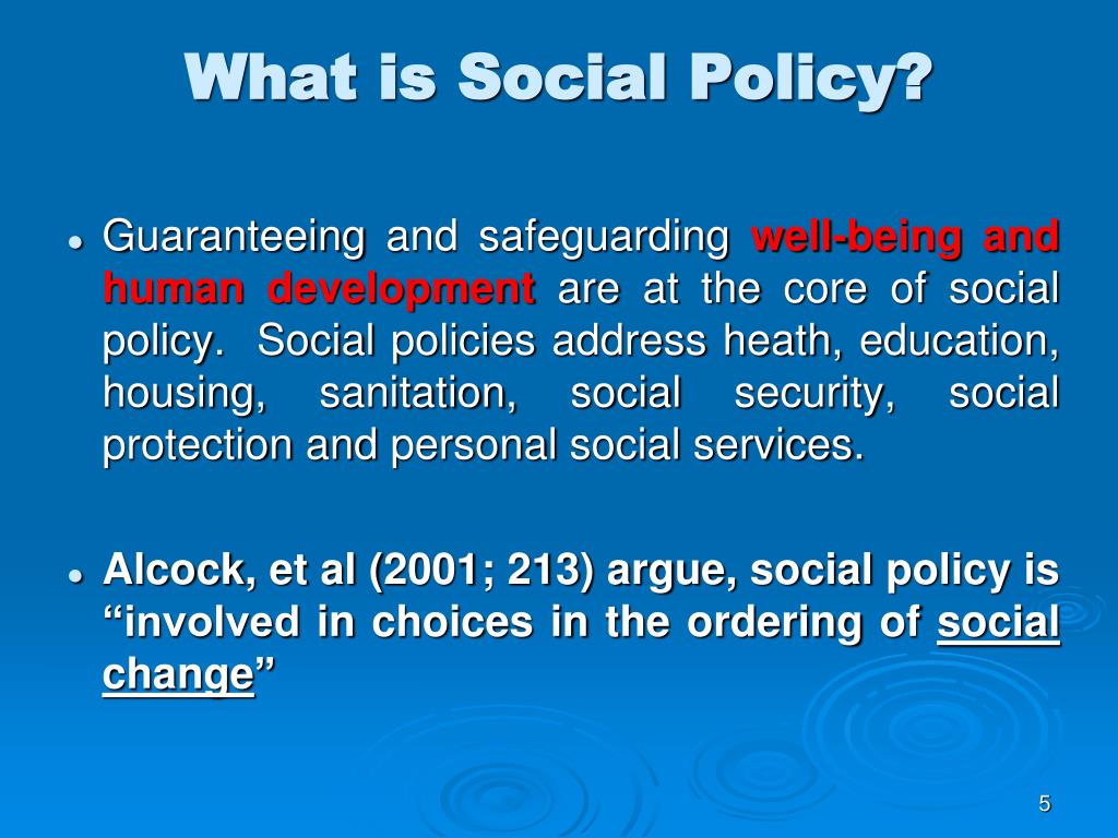 social policy phd