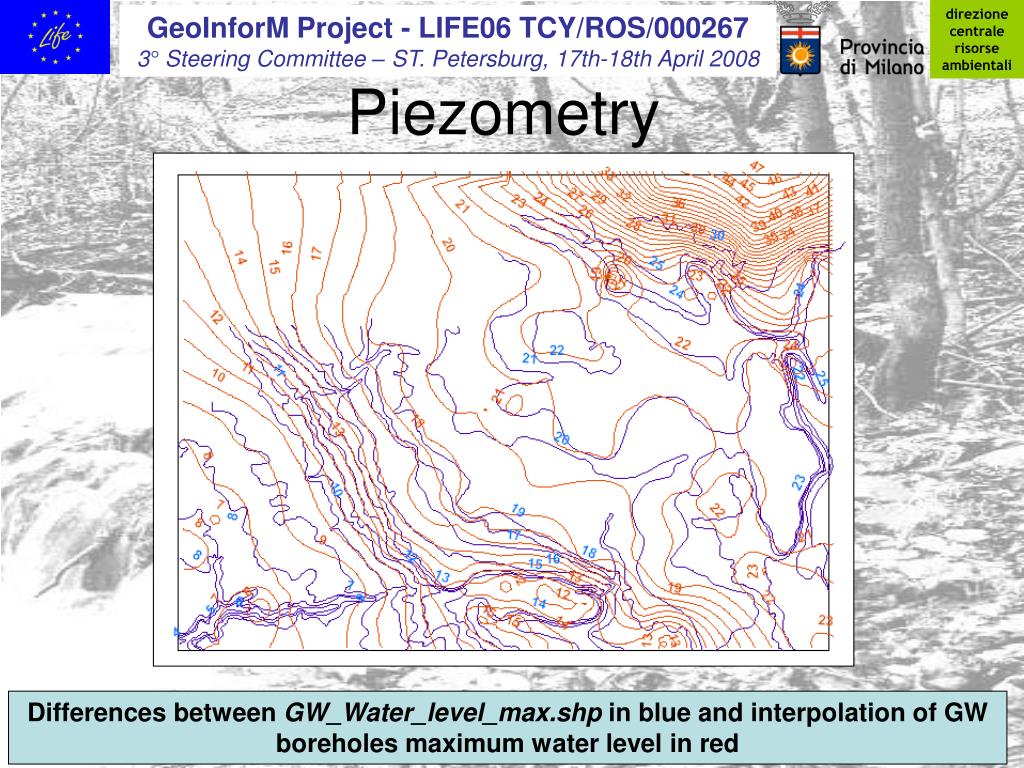 Piezometry PPT - Integrated Geological Data for Urban Environmental Risk ...