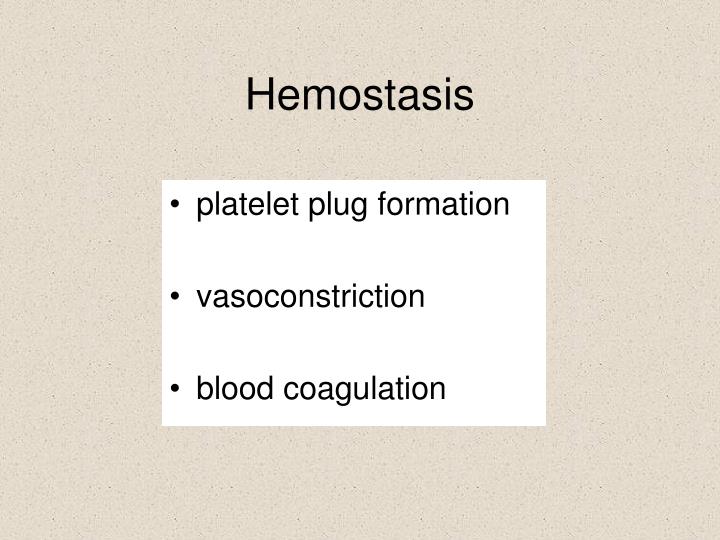 PPT - Hemostasis PowerPoint Presentation, Free Download - ID:3380226