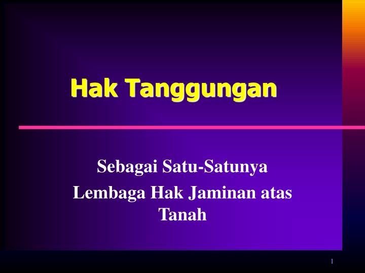 PPT - Hak Tanggungan PowerPoint Presentation, Free Download - ID:3380860