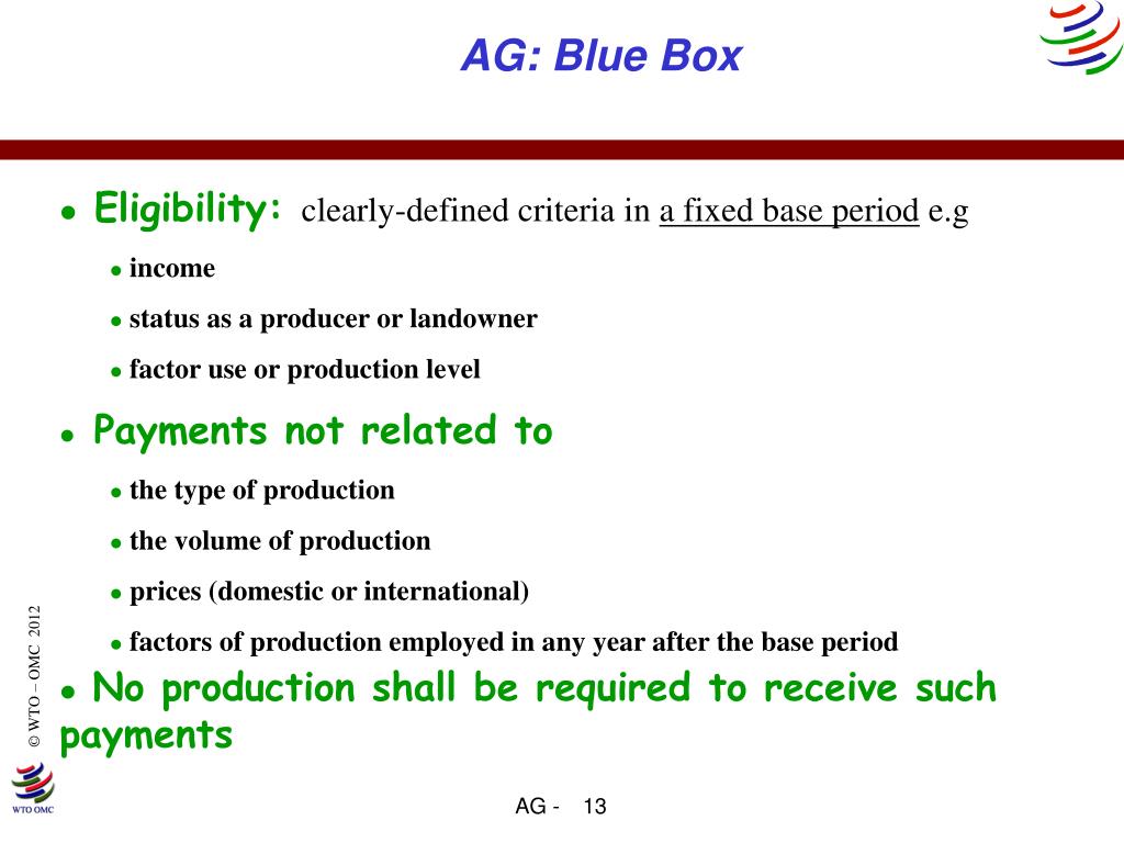 PPT - The WTO Agreement on Agriculture PowerPoint Presentation, free ...